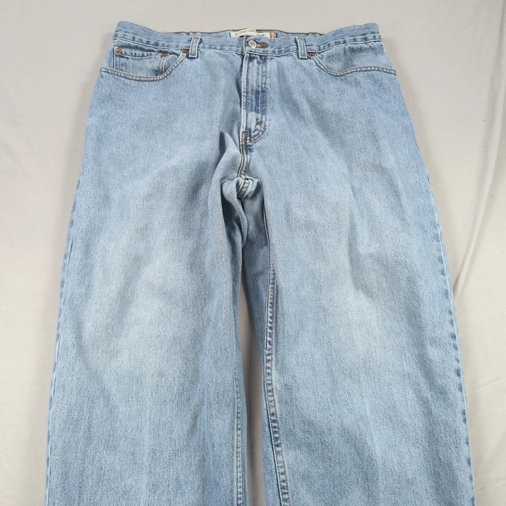 Levis Jeans Mens 38x29 Blue 560‎ Loose Tapered Relaxed Baggy Light Wash